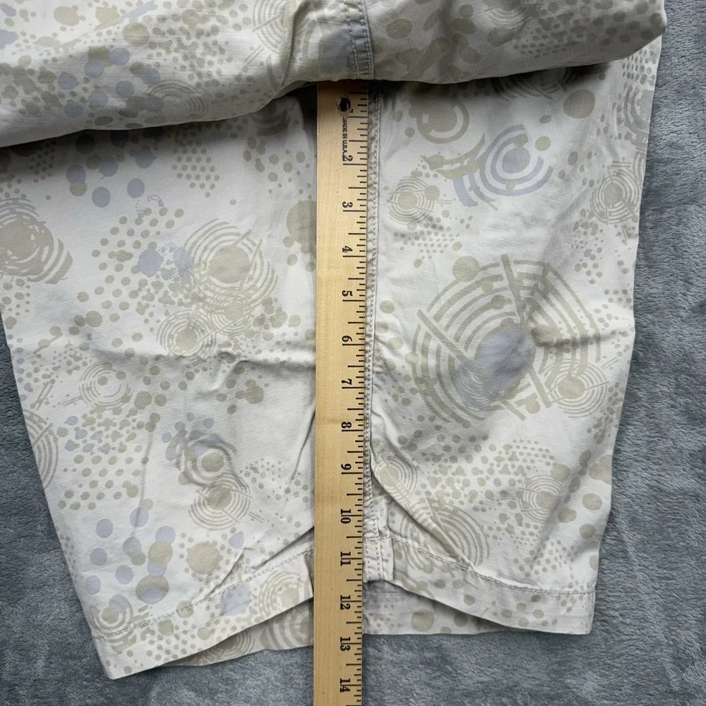 Jordan Cargo Shorts Beige Abstract Print Baggy Size 38R